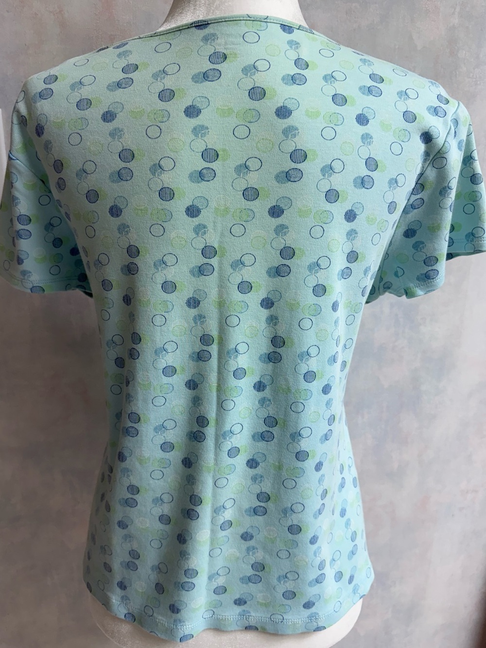 2 Pack - Croft & Barrow -Like New-100% Pima Cotton Short Sleeve Tees, Light Blue - Picture 4 of 13